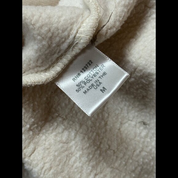 Xirena Sweater Medium Womens Beige Fleece Pullover Mock Neck - Picture 8 of 8